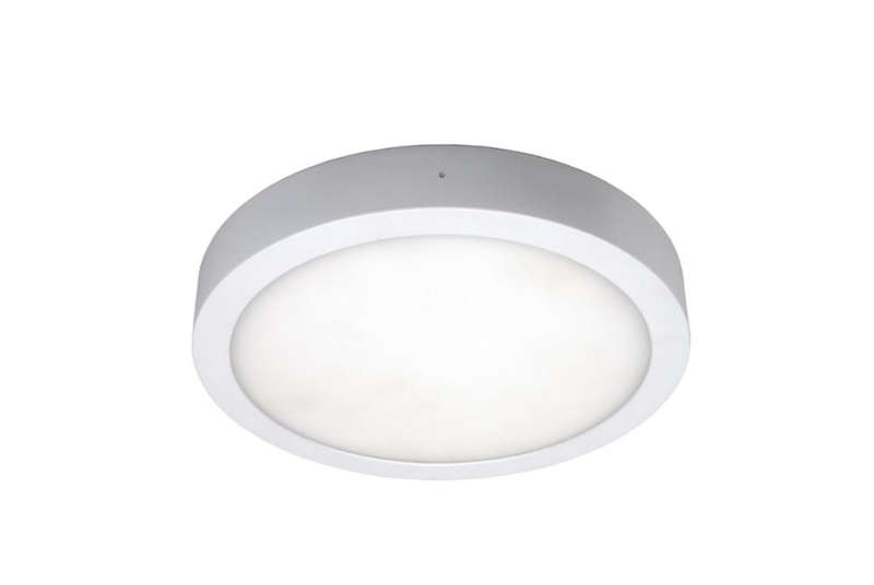 Unibright - MOON CCT + Sensor 240mm 18W wit opbouw 3000K IP54 - MN24018WSCCT