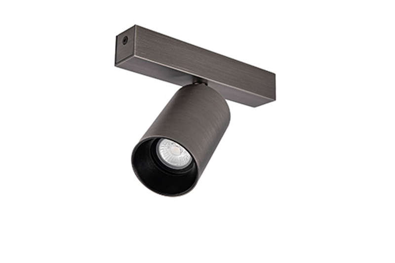 Unibright - ORIENT 1 opbouwarmatuur piombo GU10 3000K Incl. 6W Ledlamp - OR15P27