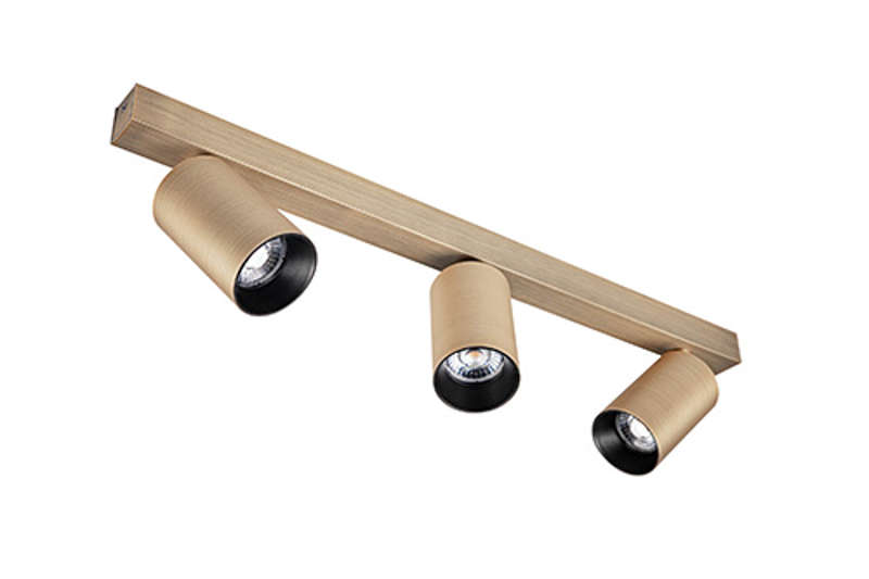 Unibright - ORIENT 3 bronzato GU10 3000K Incl. 3 x 6W Ledlamp - OR35BR30