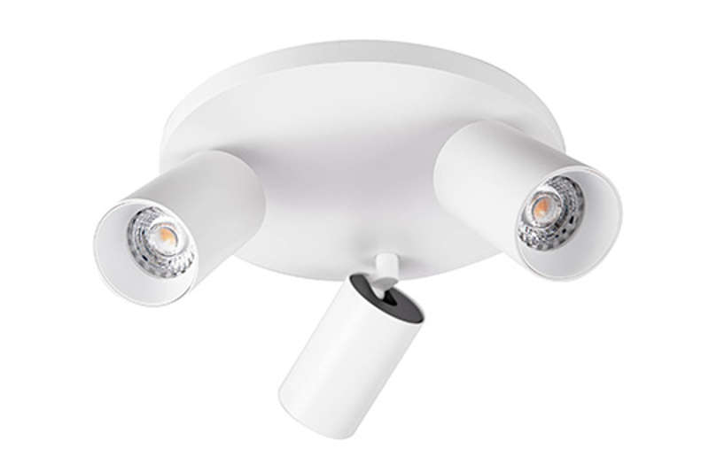 Unibright - ORIENT 3L ROUND BASE opbouwarmatuur Wit GU10 excl lamp - ORR35WZL