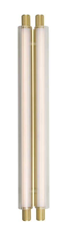 Unibright - Verra 2 wandarmatuur 420 Messing 2 x 6W 3000K - VER2420B30