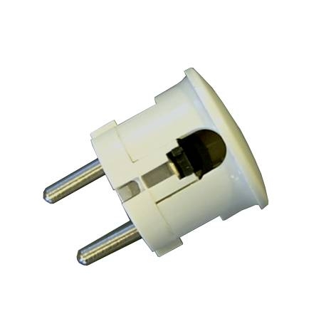 Huppertz - STEKKER HAAKS 10/16A WIT - 17511W