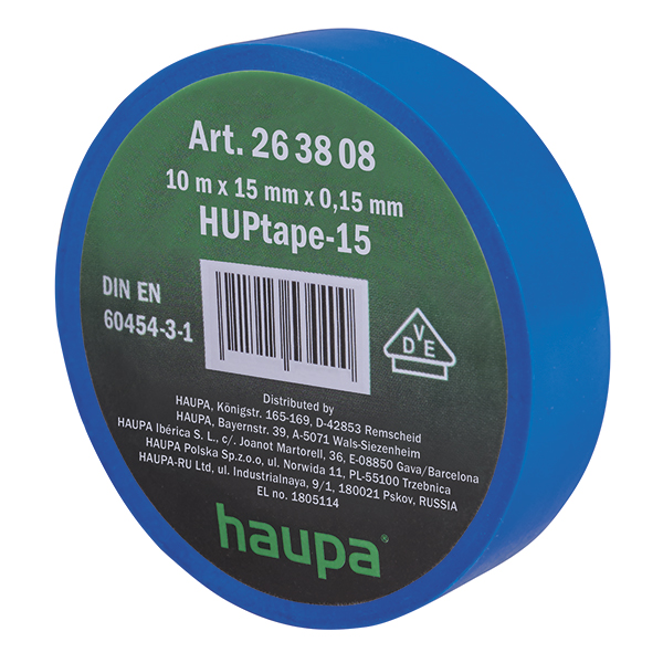 HAUPA - Elektro isolatietape 19 mm x 33 m blauw - 263890