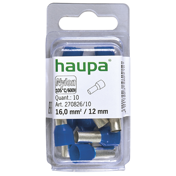 HAUPA - Adereindhuls geïsoleerd 16/12 blauw "Smallpack" - 270826/10