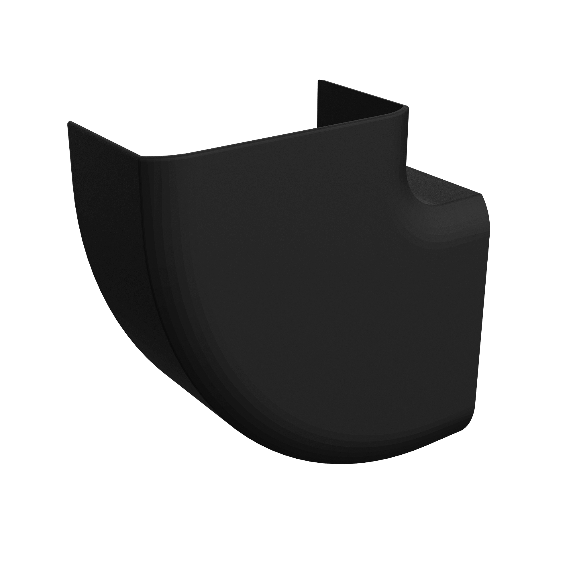 JSL - Inway vlakke hoek 100 x 54 mm zwart - IWAP10054BLACK