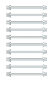 ABB - Set 10 verstelbare DIN railbeugels 600 mm QAD0120P1 - ABBQAD0120P1