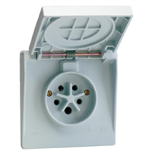 ABB - Contactdoos KIM 3P+N+A 16 A IP44 grijs - ABBKIM600797