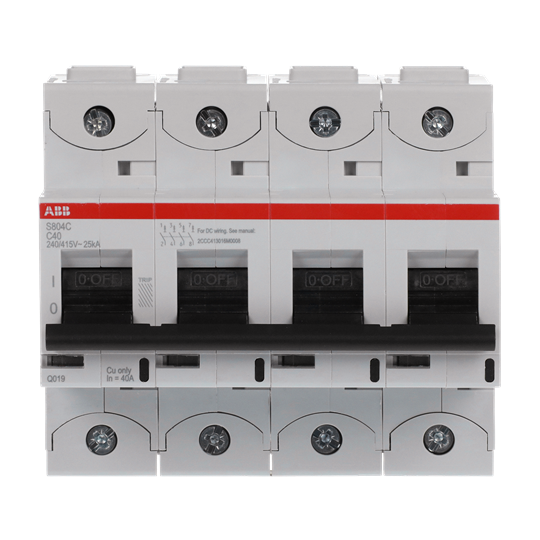 ABB - Automaat S804C C40 4P C40 25 kA - ABB2CCS884001R0404