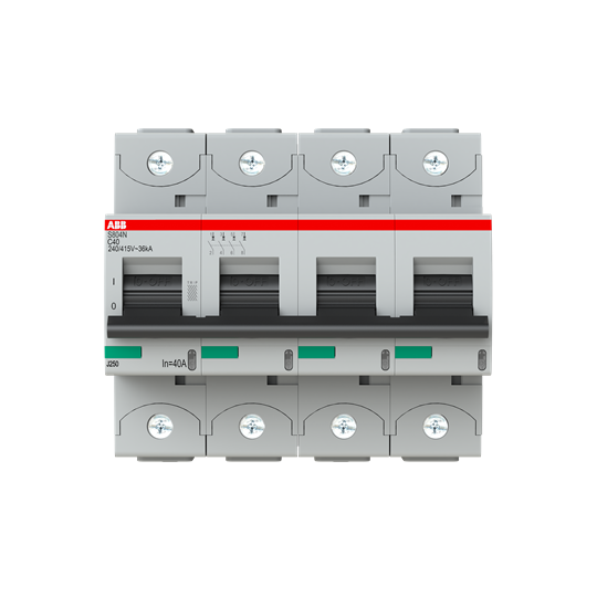 ABB - Automaat S804N C40 4P C40 36 kA - ABB2CCS894001R0404