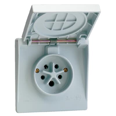 ABB - Contactdoos KIM 3P+N+A 16 A IP44 grijs - ABBKIM600797