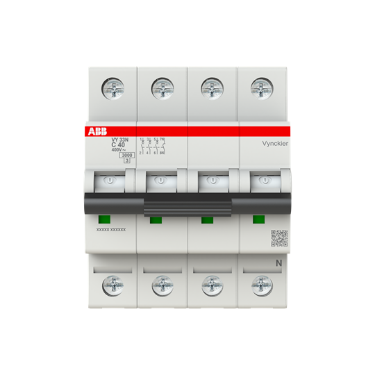 ABB - AUTOMAAT VYNCK. 3P+N 40A 3KA - ABBVY33NC40
