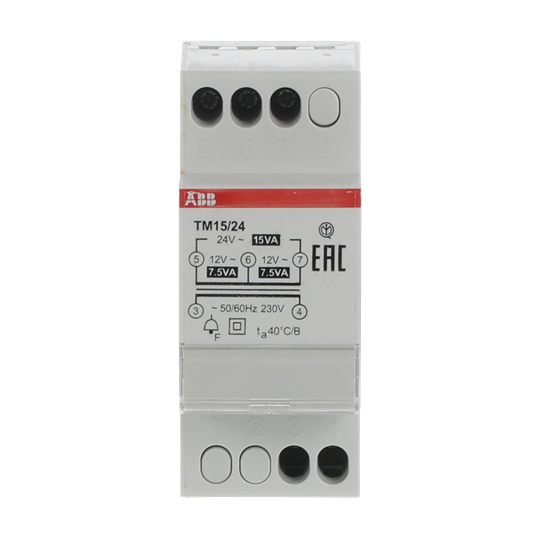 ABB - Veiligheidstransformator TM15/24 12 24 V 15 VA - ABB2CSM228745R0802