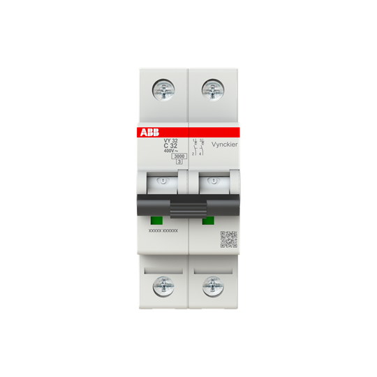 ABB - Automaat VY30 2P C32 3kA - ABBVY32C32