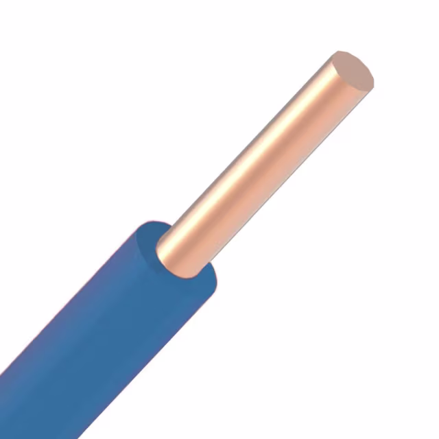 Kabel - H07V U 1,5 mm² blauw installatiedraad Eca rol 100 m - 1046150-104