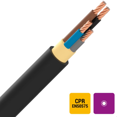 Kabel - EXVB 4X16 mm² aansluit Eca per meter - N224000 T500 ZWART