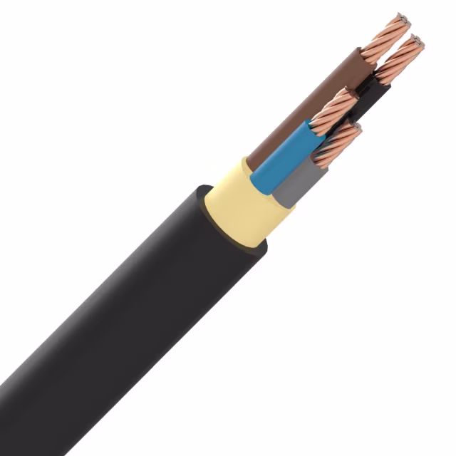 Kabel - EXVB 4X16 mm² aansluit Eca per meter - N224000 T500 ZWART