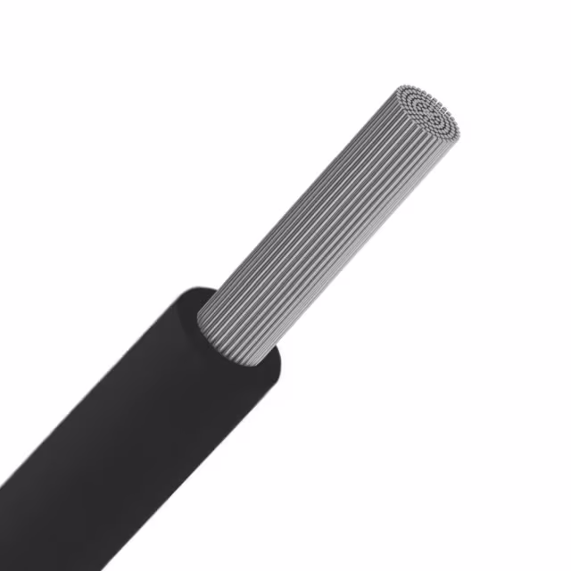 Kabel - H07V KT 10 mm² zwart soepele installatiedraad rol 100 m - 100T10Z