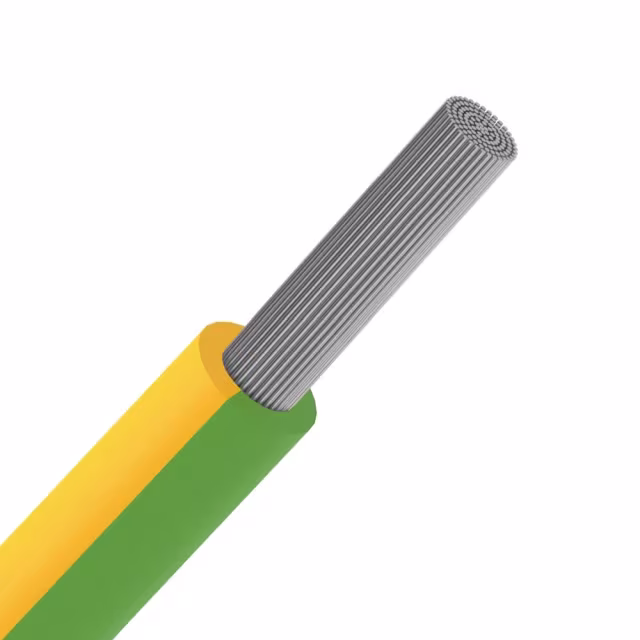 Kabel - H07V KT 6 mm² geel/groen soepele draad rol 100 m - VOBST6GGR100