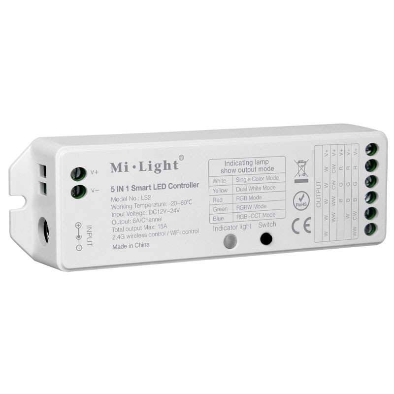 Indigo Lighting - RGB RGBW Verstelbare Witte Dimregelunit - 5940/U