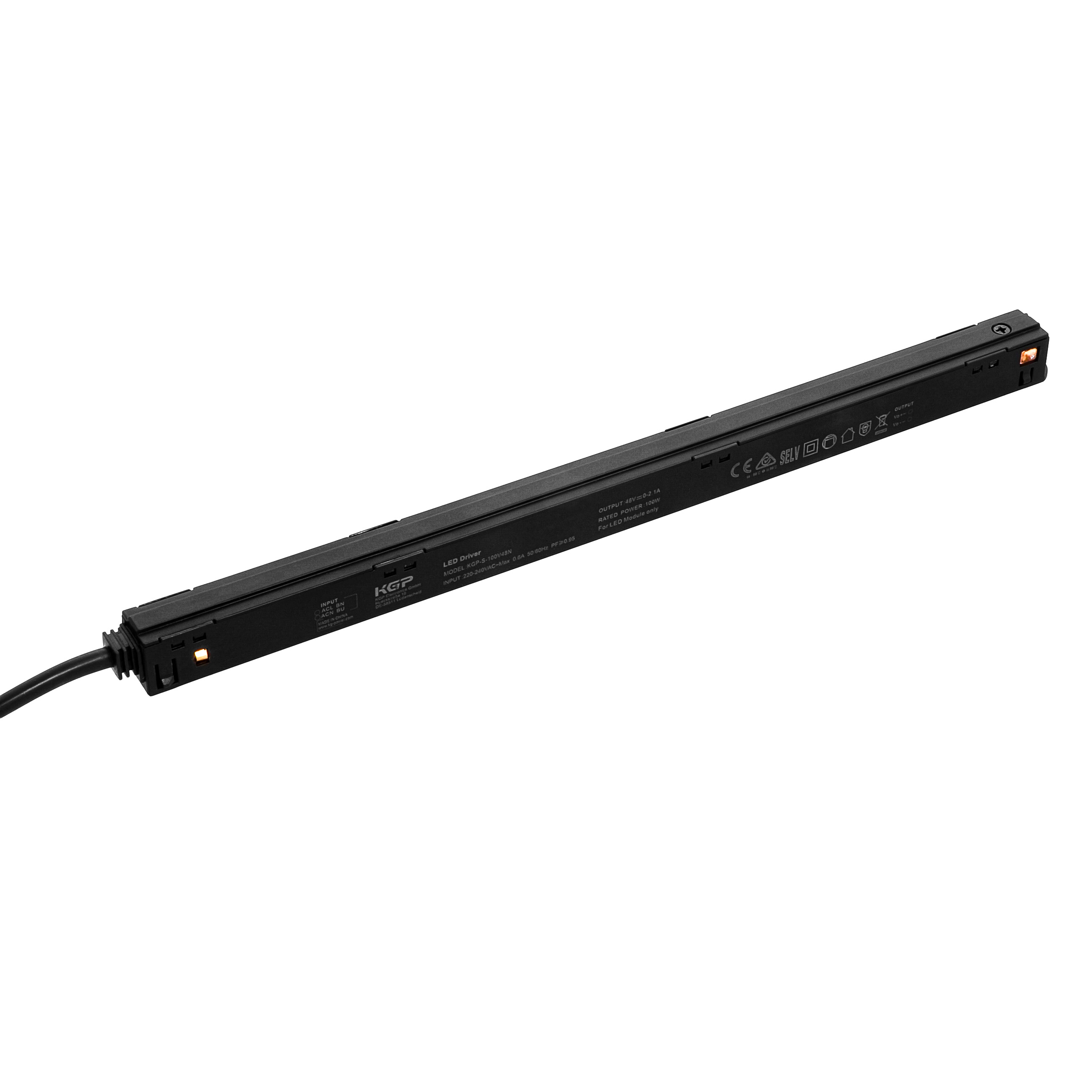 Indigo Lighting - INTRACK OMVORMER 100W 48V Zwart - CD190