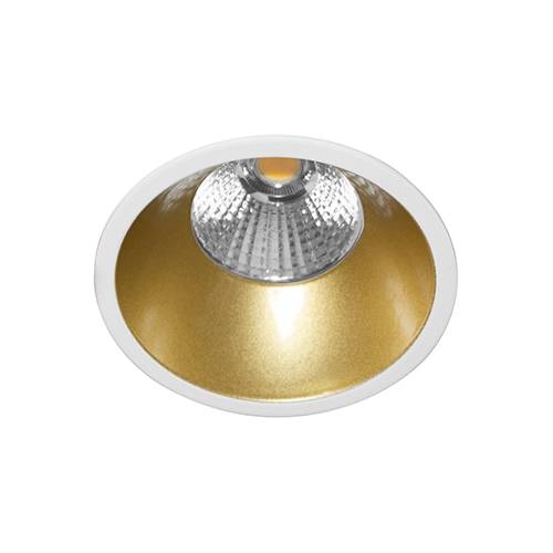 Indigo Lighting - AL3012 RD 9W 1050Lm 3000K 38° IP44 DIM Mat wit Goud - DO17144