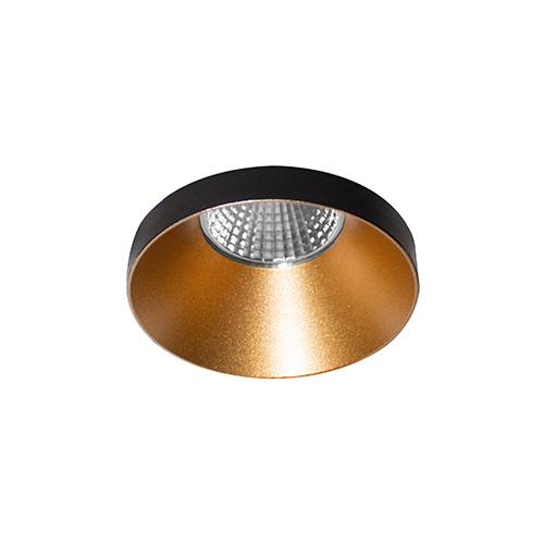 Indigo Lighting - SYLA RD B 10W 1010Lm 3000K 38° DIM Zwart Goud - DO221WW18
