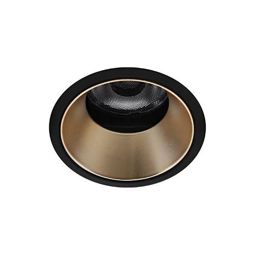 Indigo Lighting - SILK RDX 6W 630Lm 3000K 36° DIM Mat zwart Champagne - DO501WW08