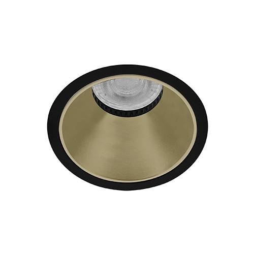 Indigo Lighting - FIJI R GU10 MAX10W PAR16 Mat zwart Champagne - DO51408