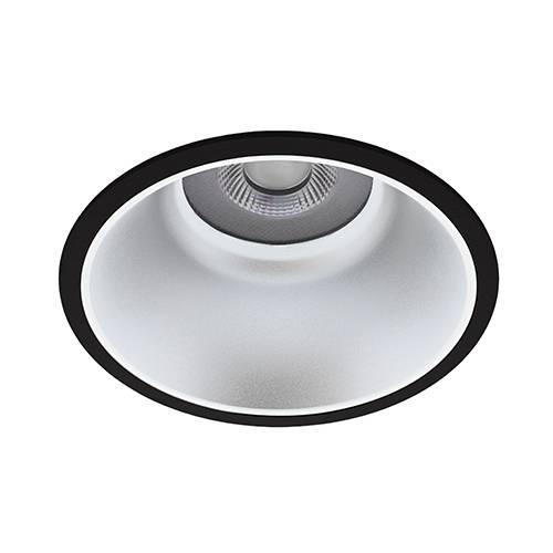 Indigo Lighting - LYON 3 R 30W 4100Lm 4000K 60° IP44 DALI Mat zwart Zilver - DO540NW17DA