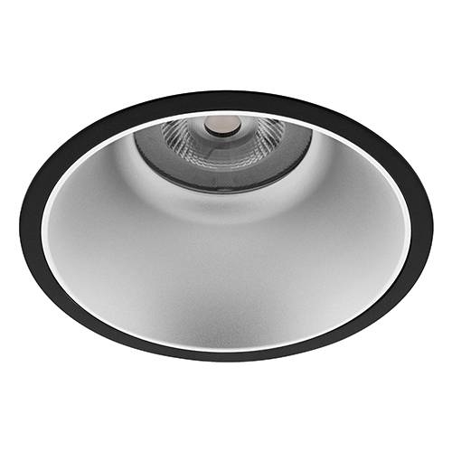 Indigo Lighting - LYON 4 R 40W 5000Lm 3000K 60° IP44 Mat zwart Zilver - DO541WW17