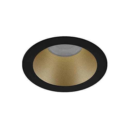 Indigo Lighting - BORA RDH EVO 7W 800Lm 60° IP65 DIM Mat zwart Mat messing - DO55344
