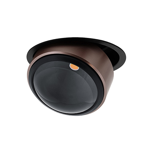 Indigo Lighting - RETI 1 RX 18W 3000K 1620Lm 80° Mat zwart Satijn brons - DO560WW31