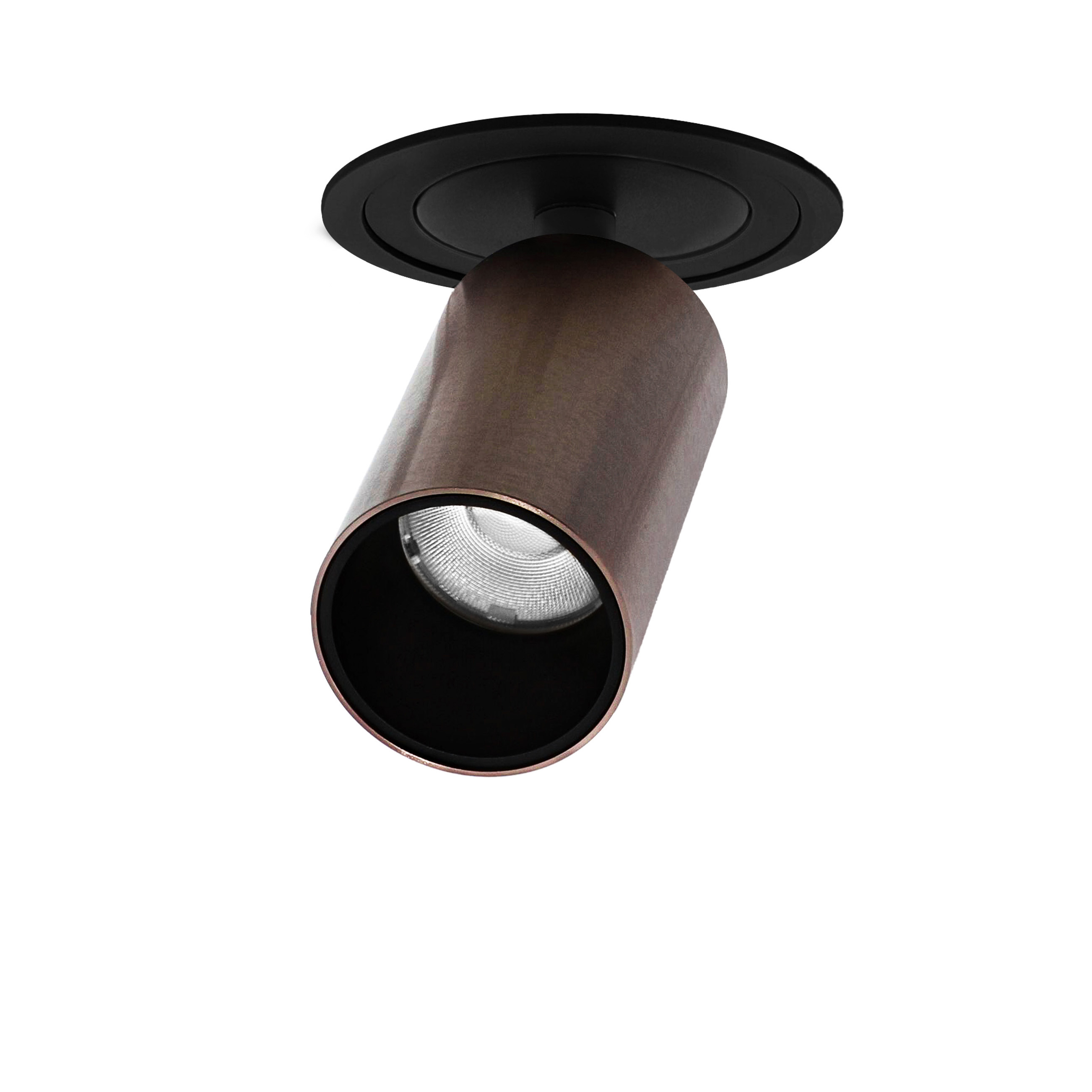 Indigo Lighting - OLYN 1 RDX 15W 1820Lm 36° DIM Mat zwart Satijn brons - DO57131