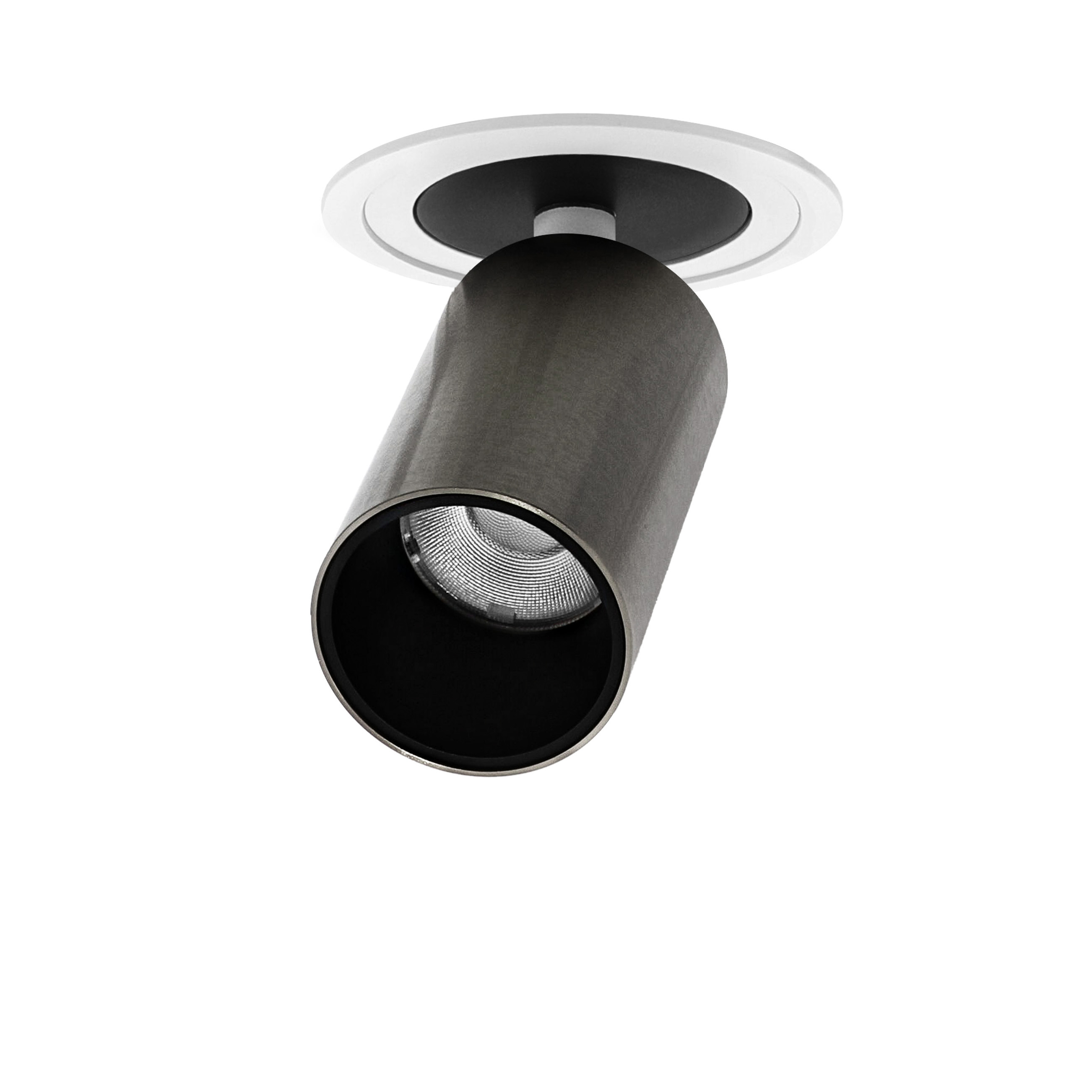 Indigo Lighting - OLYN 1 RDX 15W 1820Lm 36° DIM Mat wit Geborsteld nikkel - DO57156