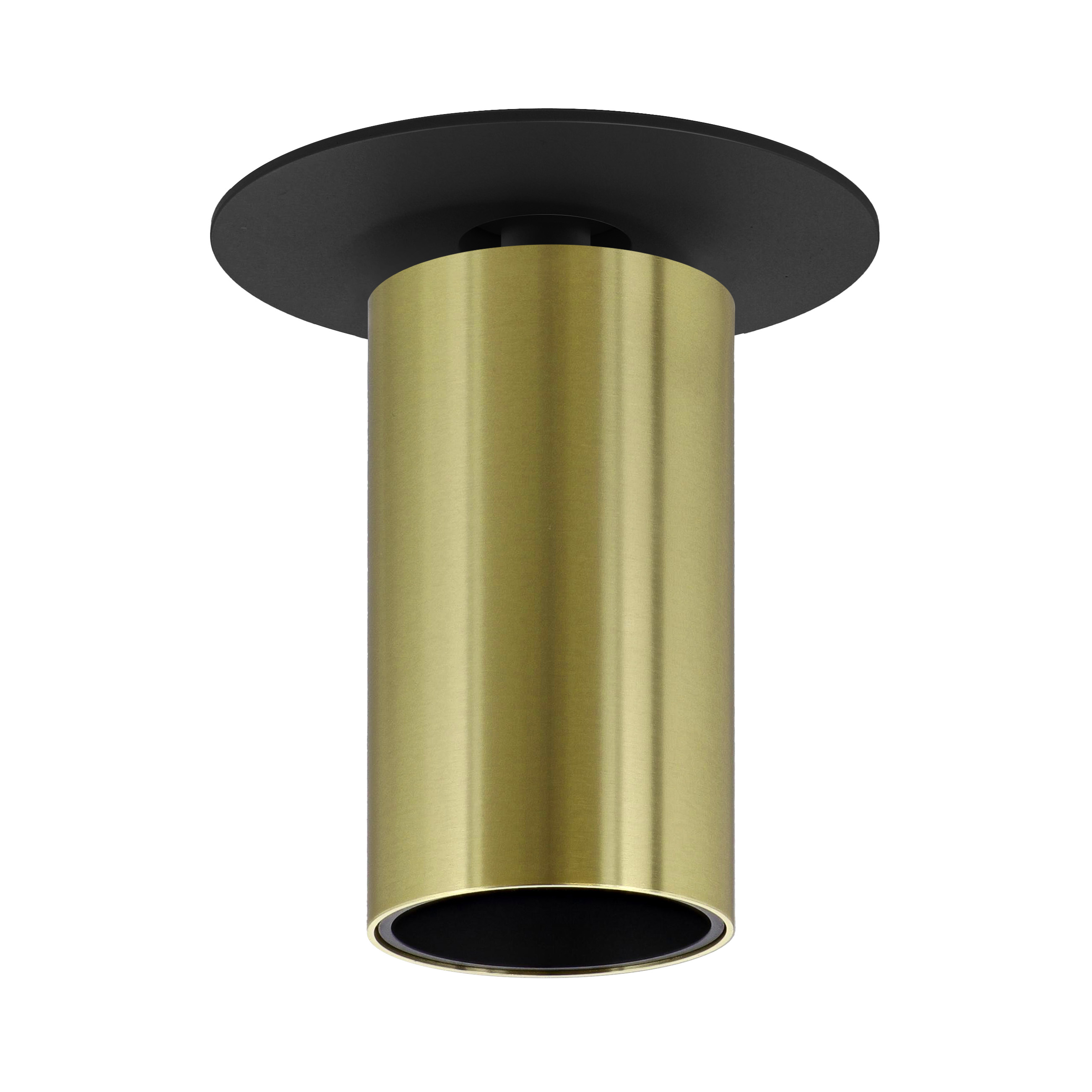 Indigo Lighting - OLYN 2 RDX 15W 1820Lm 36° DIM Mat zwart Geborsteld goud - DO57268
