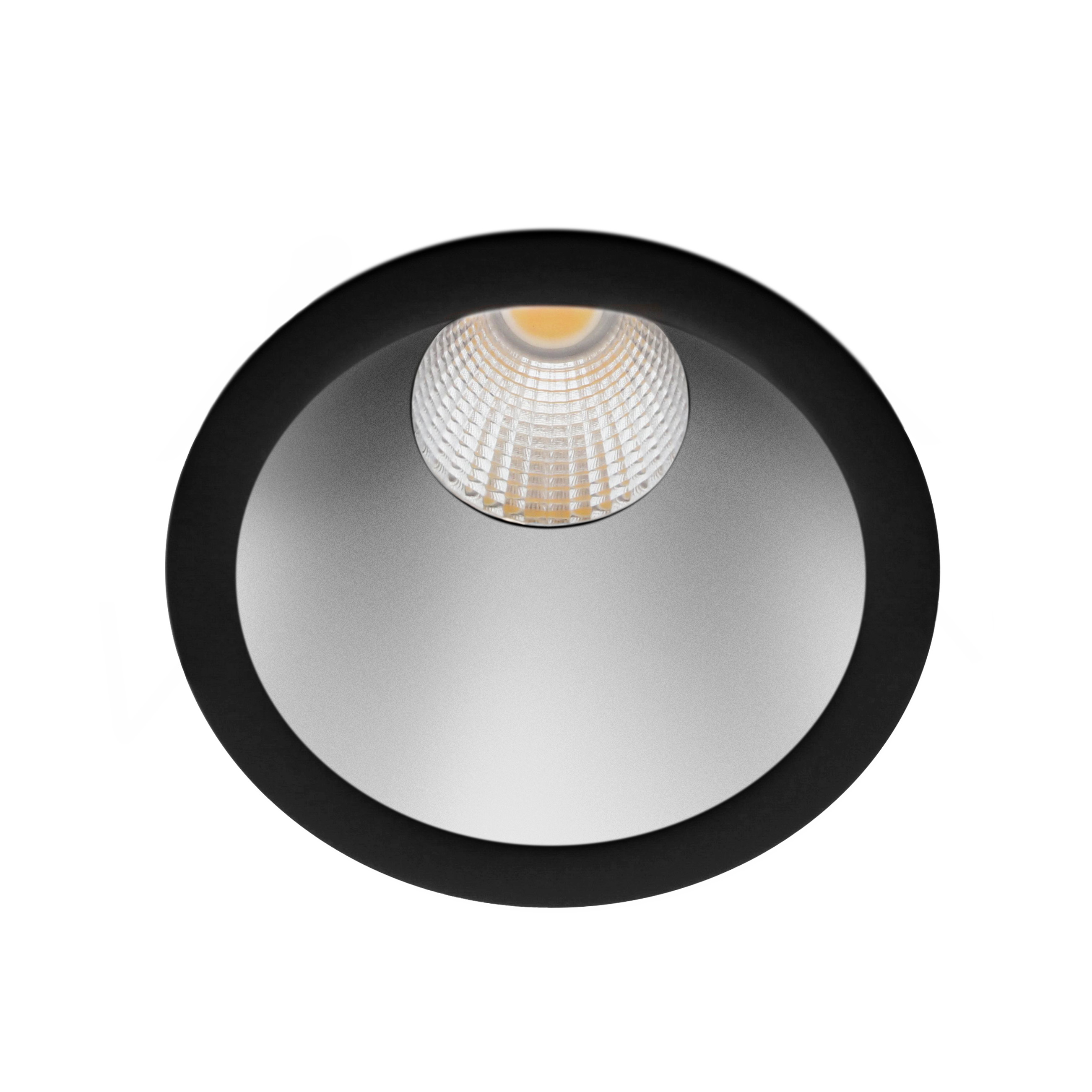 Indigo Lighting - ELENA S RDH 4W 330Lm 45° IP65 DIM Mat zwart Zilver - DO57317