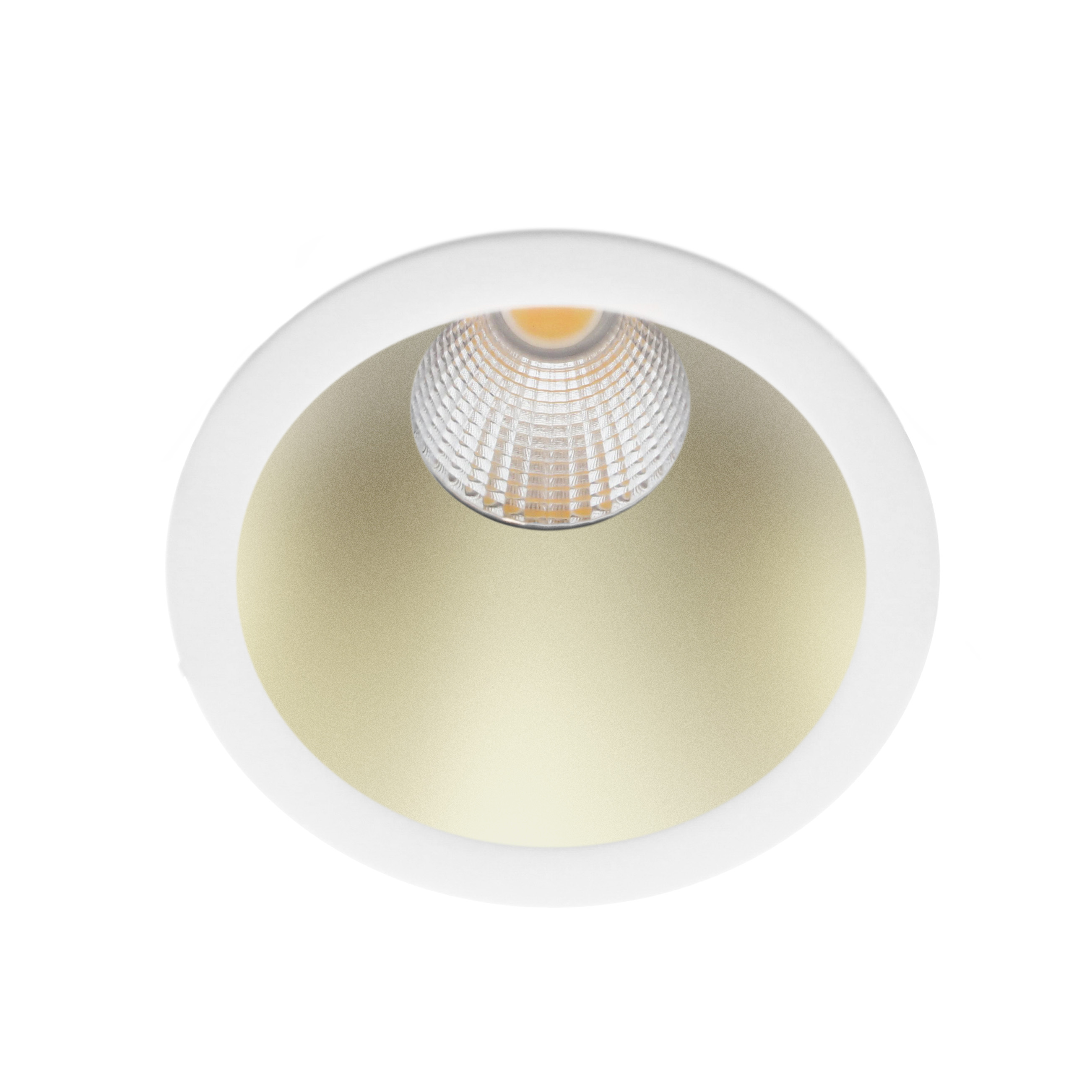 Indigo Lighting - ELENA S RDH 4W 330Lm 45° IP65 DIM Mat wit Mat messing - DO57348