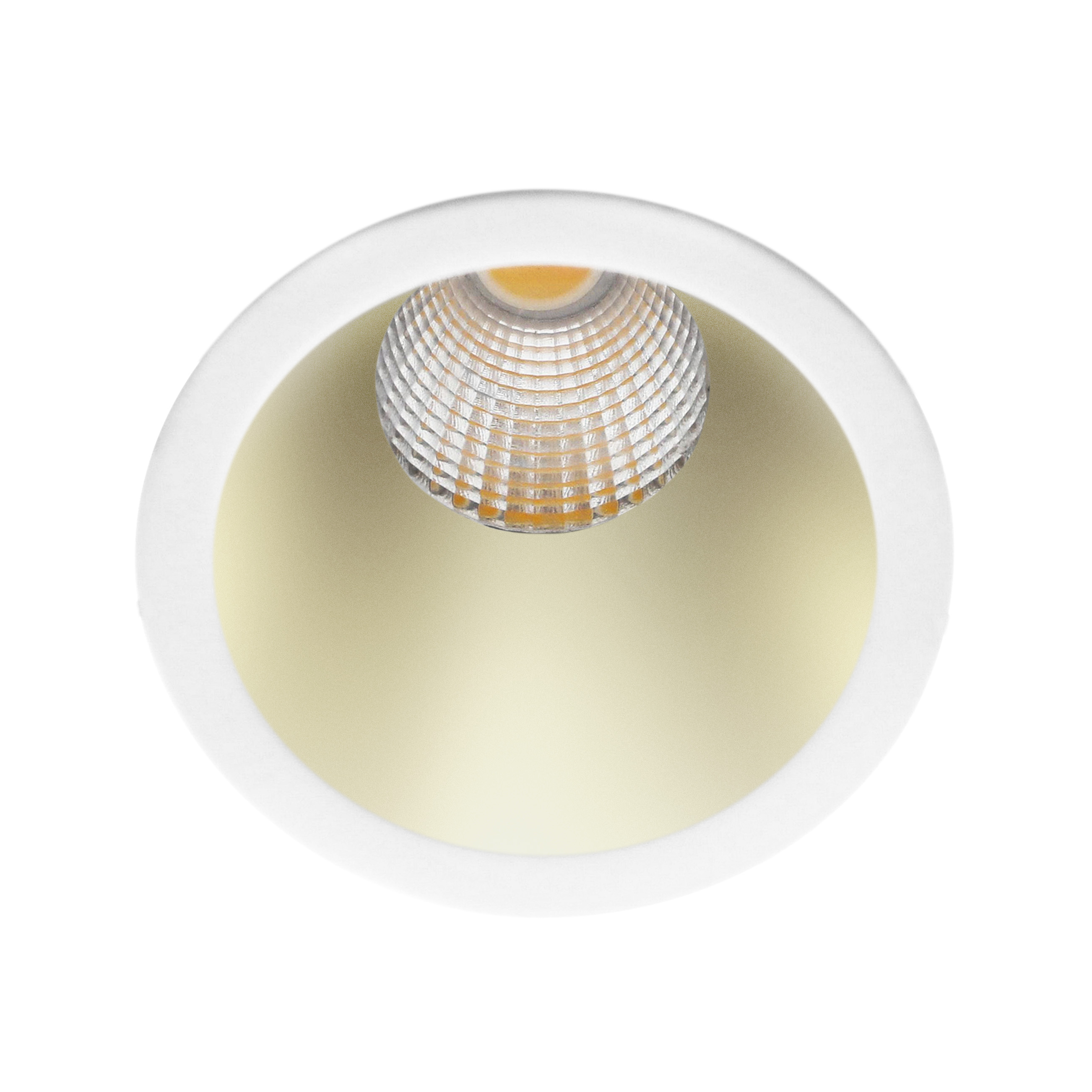 Indigo Lighting - ELENA M RDH 6W 460Lm 40° IP65 DIM Mat wit Mat messing - DO57448