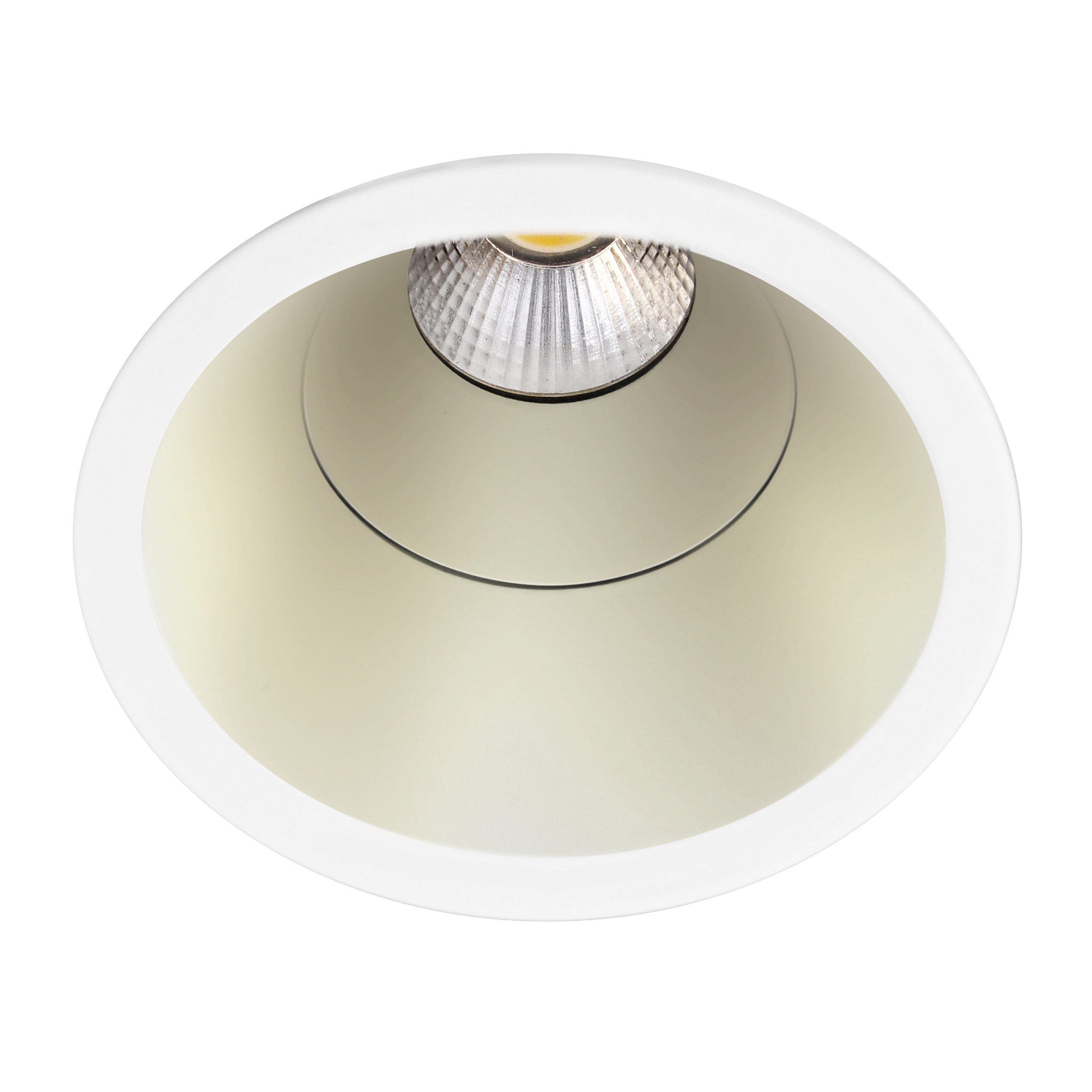 Indigo Lighting - ELENA M RDX 6W 460Lm 40° IP65 DIM Mat wit Mat messing - DO57548