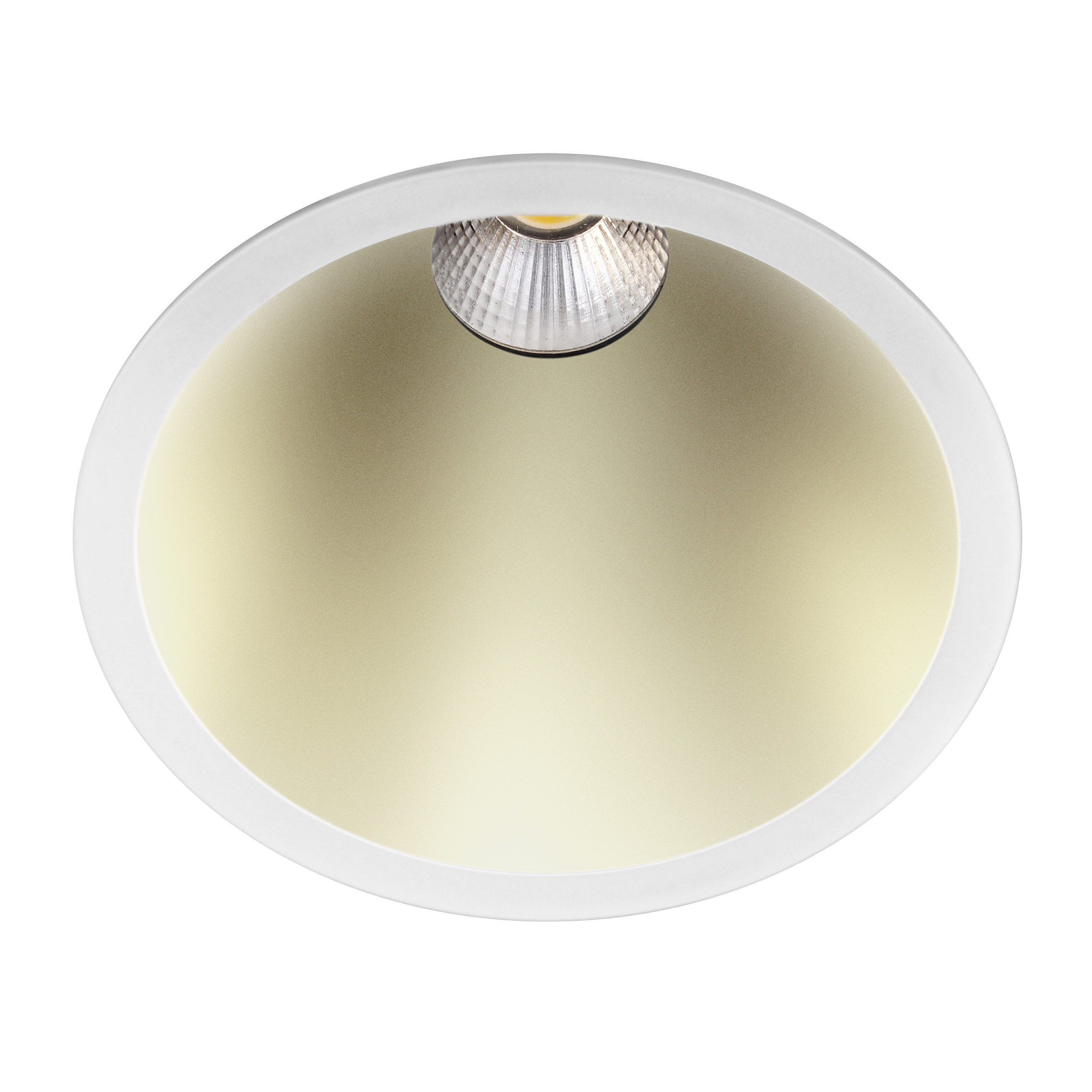 Indigo Lighting - ELENA XL RDH 10W 820Lm 45° IP65 DIM Mat wit Mat messing - DO57848
