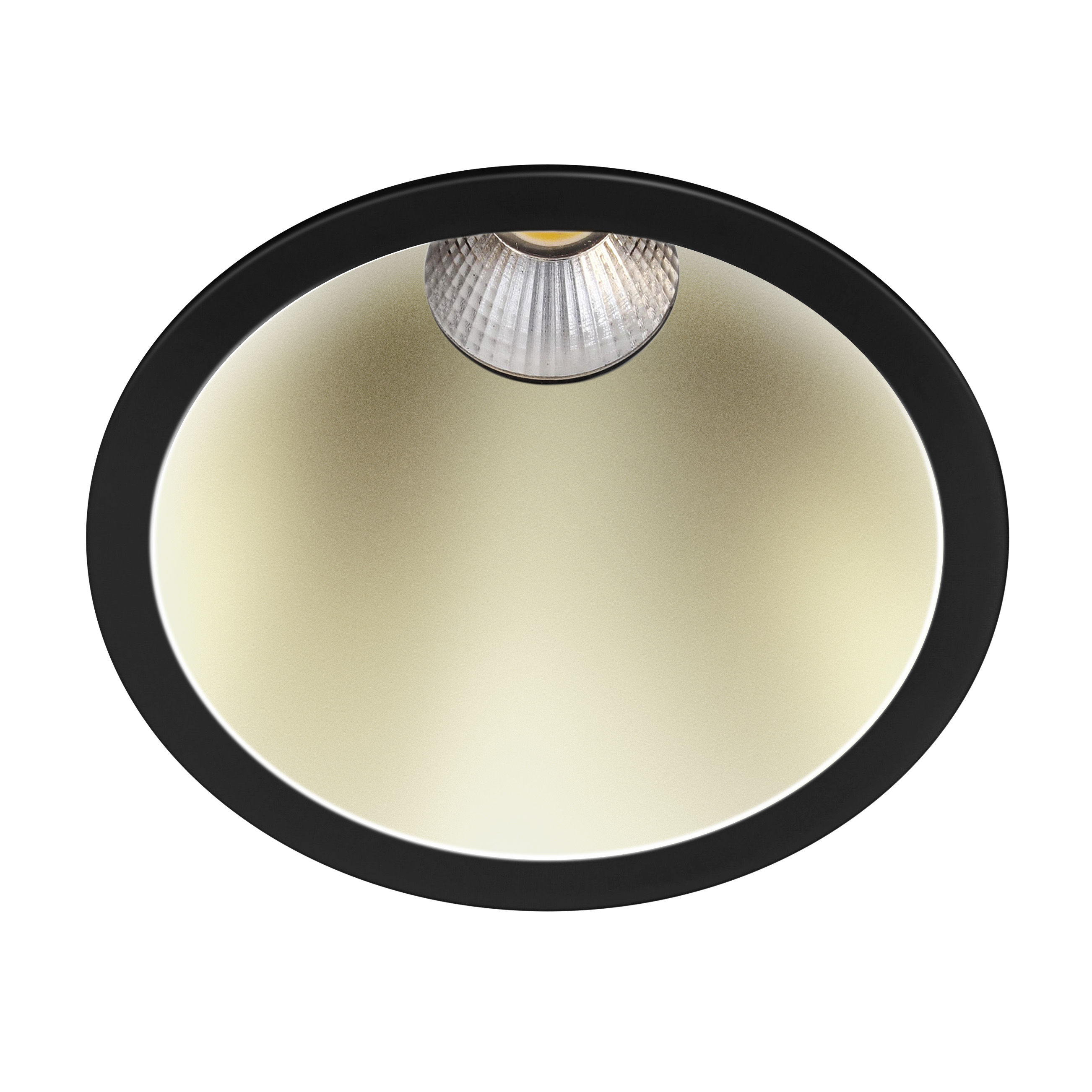 Indigo Lighting - ELENA L RDH 7,5W 700Lm 38° IP65 DALI Mat zwart Mat messing - DO58444