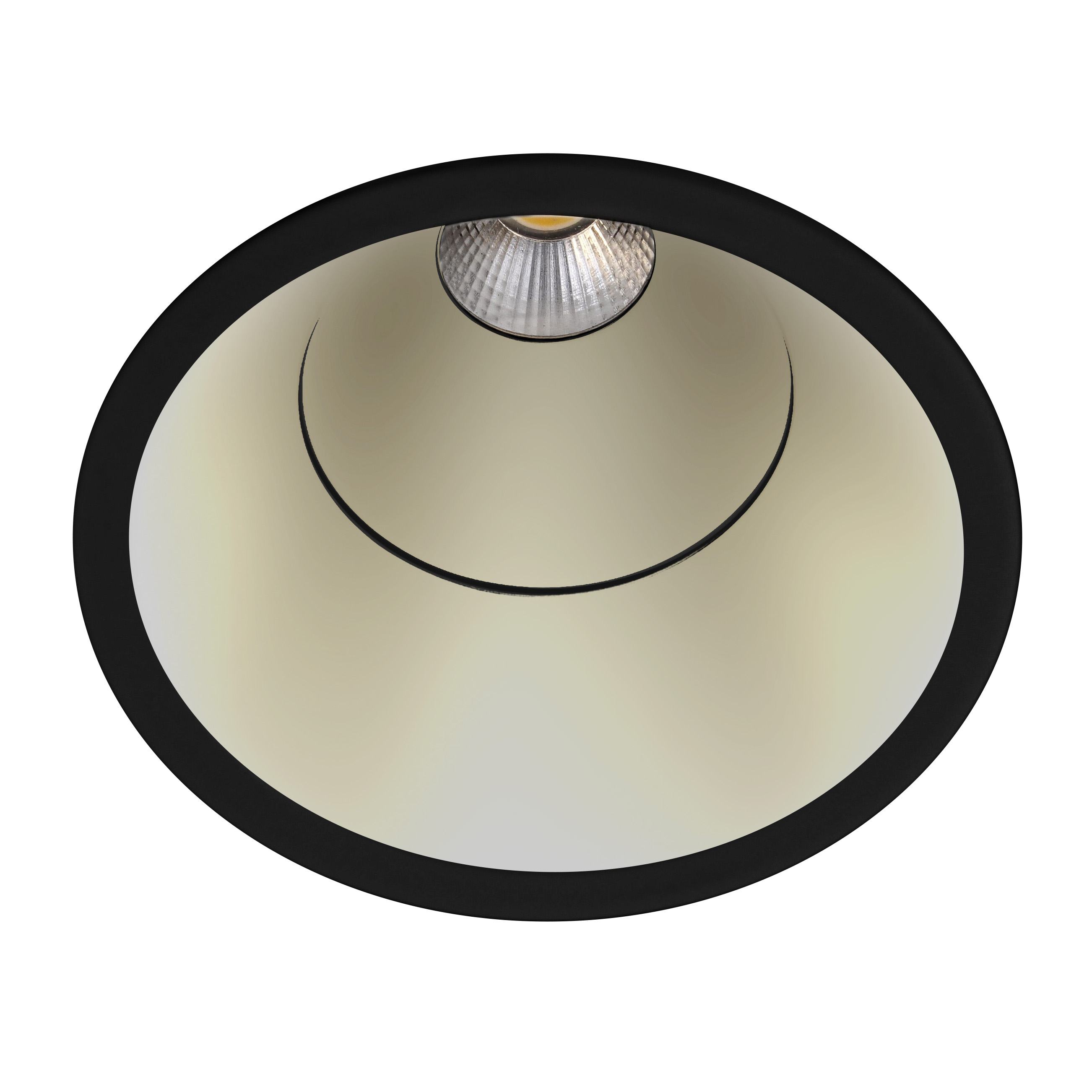 Indigo Lighting - ELENA L RDX 7,5W 700Lm 38° IP65 DALI Mat zwart Mat messing - DO58544