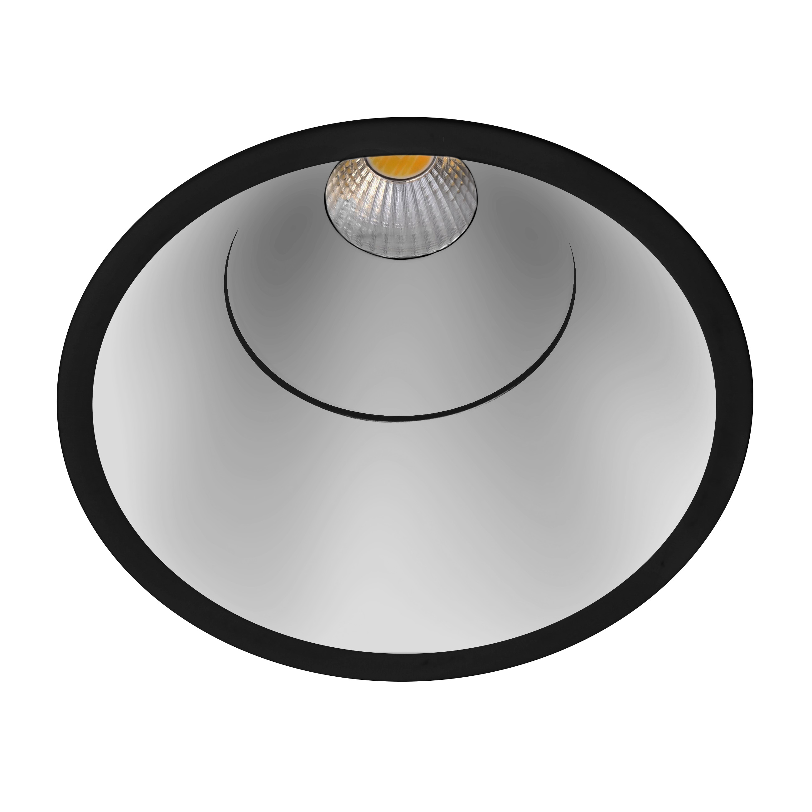 Indigo Lighting - ELENA XL RDX 10W 820Lm 45° IP65 DALI Mat zwart Zilver - DO58717