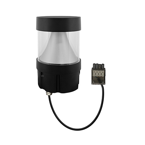 Indigo Lighting - HYDRA 14 19 24W IP65 Mat zwart Zilver - HYB1CONESPC