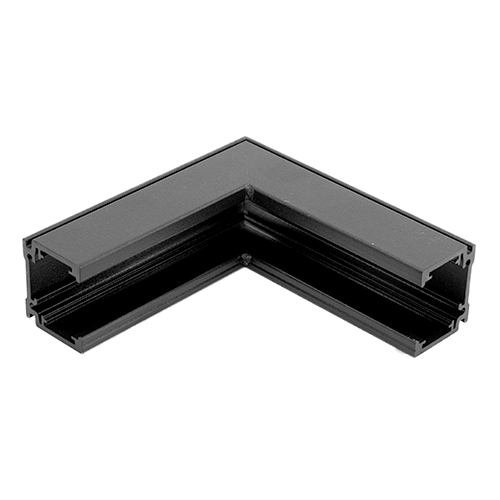 Indigo Lighting - VERBINDINGSPROFIEL 90° MUUR VOOR M RAIL Mat zwart - TR49505