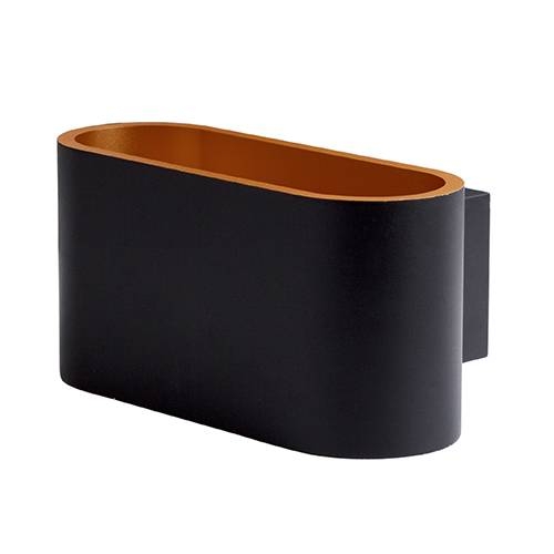 Indigo Lighting - GLAM 90 10W 1010Lm 3000K Mat zwart Mat koper - WA175WW18