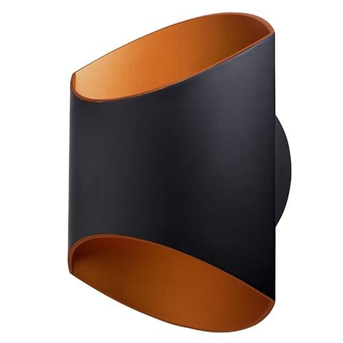 Indigo Lighting - GLAM 250 12W 1010Lm 3000K Mat zwart Mat koper - WA176WW18