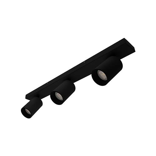 Indigo Lighting - RIVA 3 GU10 MAX 3x10W PAR16 Mat zwart - WA20005