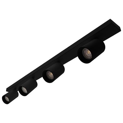 Indigo Lighting - RIVA 4 GU10 MAX 4x10W PAR16 Mat zwart - WA20105