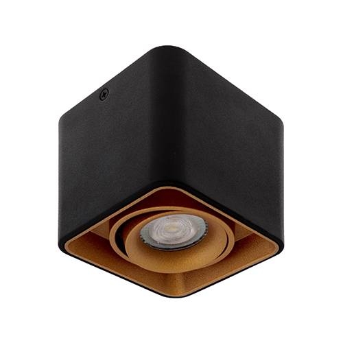 Indigo Lighting - LUPO 1 GU10 MAX10W PAR16 Zwart Goud - WA20318